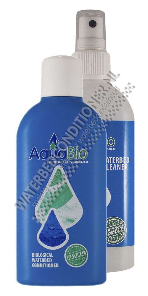Aqua Bio biologische waterbedconditioner hoogconcentraat voor 12 maanden + Aqua Bio vinylreiniger